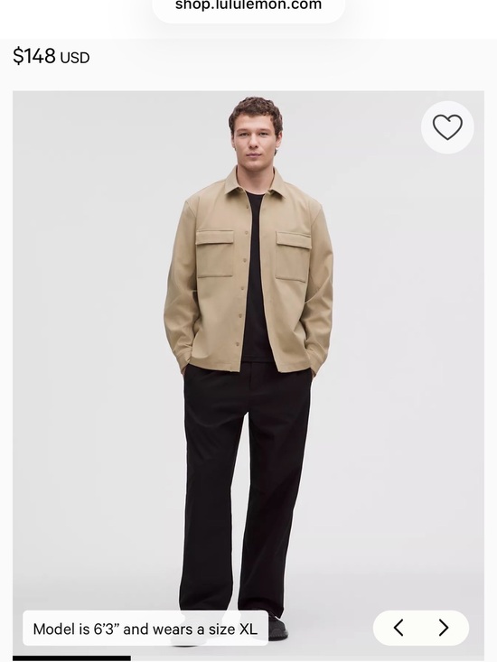 lululemon athletica Other - Men's Lulu lemon Button -Up Shirt in Tan NWT